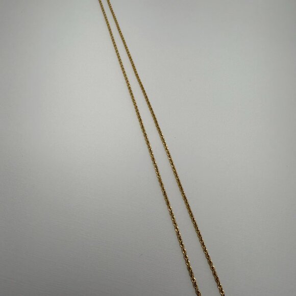 ‼️SOLD‼️ 18k Genuine Gold Rope Chain Necklace 20" (1.8mm) - Picture 7 of 10